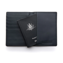 Load image into Gallery viewer, Stitch & Hide Atlas Passport Holder - Deep Sea
