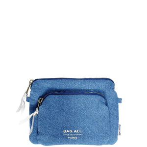 Bag- all Padded Denim Pouch + Strap