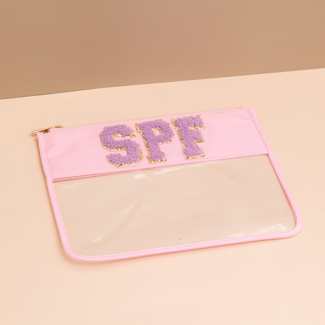KEEP CLEAR Travel Pouch SPF Pink/ Lilac
