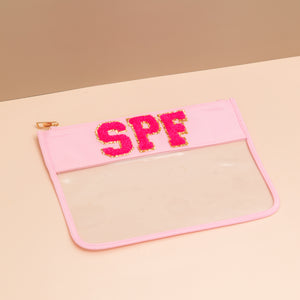 KEEP CLEAR Travel Pouch SPF Pink/ Hot Pink