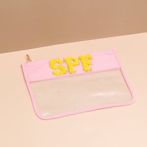 KEEP CLEAR Travel Pouch SPF Pink/ Yellow