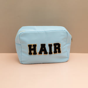 Large Travel Pouch HAIR Blue/ Black
