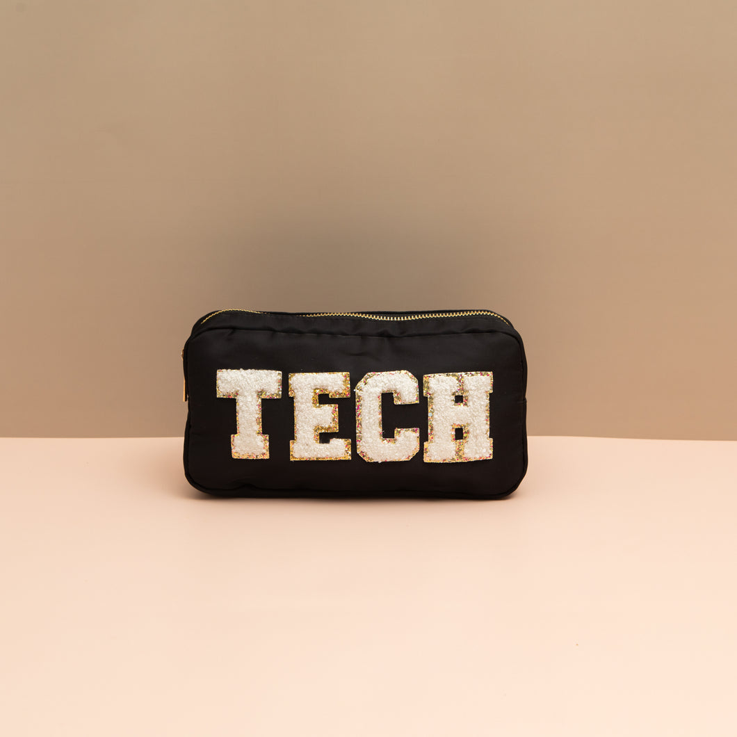 Small Travel Pouch Tech Black/ White