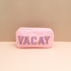 Medium Travel Pouch VACAY Pink/ Lilac