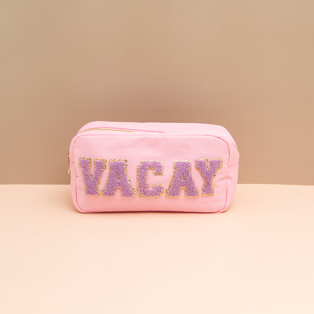 Medium Travel Pouch VACAY Pink/ Lilac