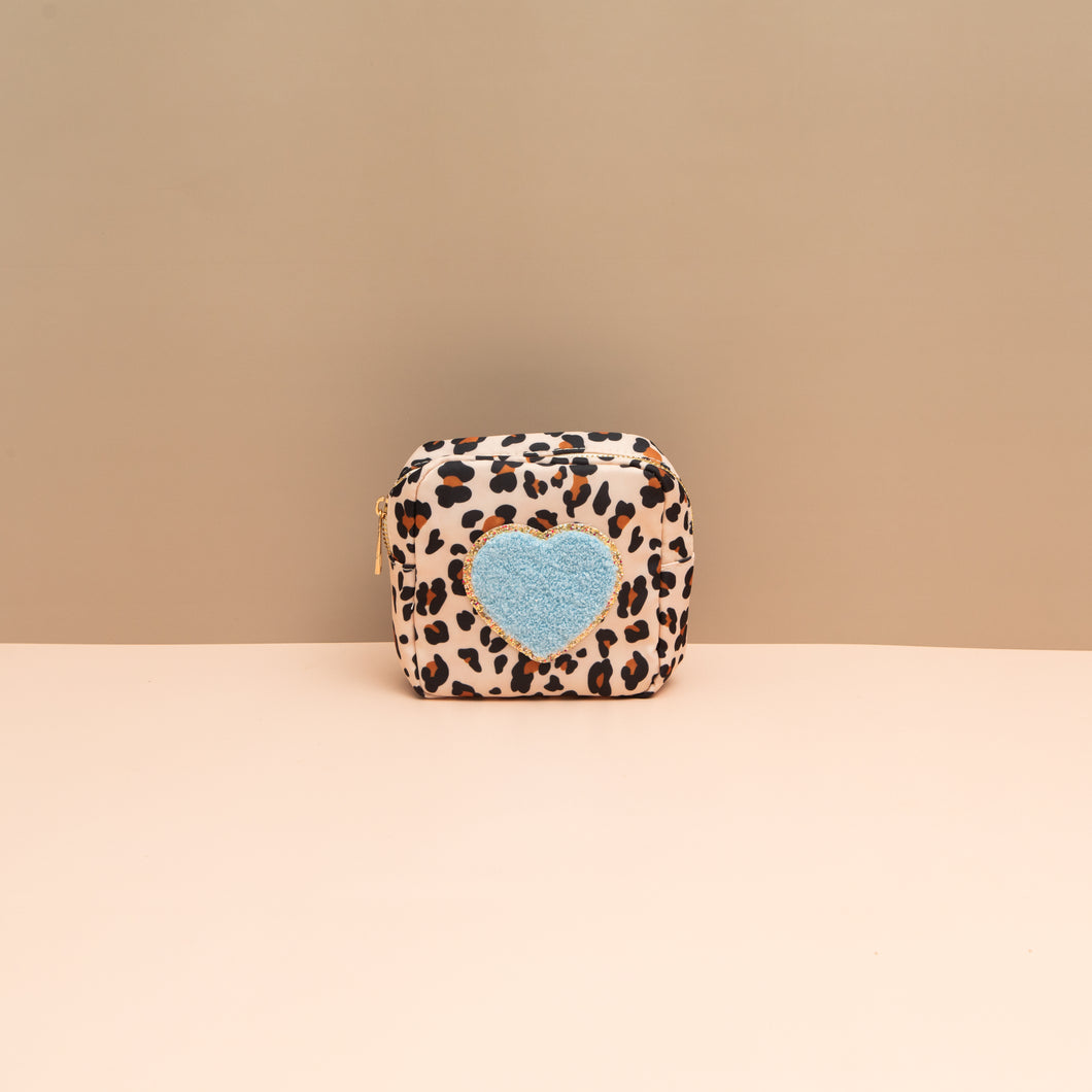 XS Travel Pouch Leopard/ Blue
