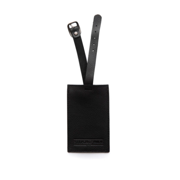 Stitch & Hide Miles Luggage Tag - Black