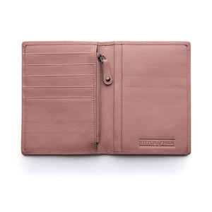 Stitch & Hide Atlas Passport Holder - Dusty Rose