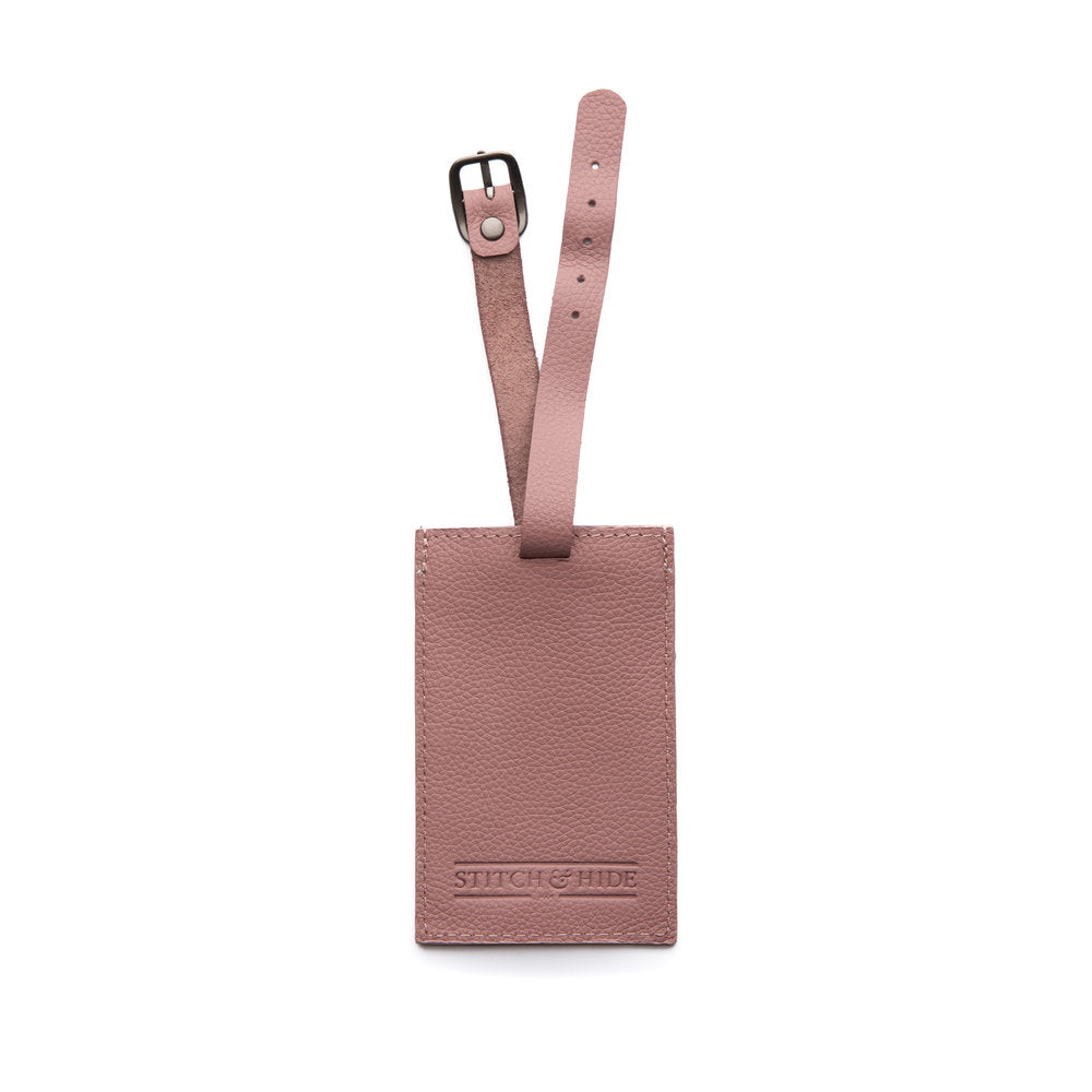 Stitch & Hide Miles Luggage Tag - Dusty Rose