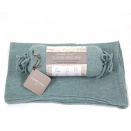 LAST ONE! Alpaca Travel Shawl + Pillow Aquamarine